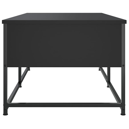 vidaXL Stolik kawowy, czarny 100x51x40 cm, materiał drewnopochodny