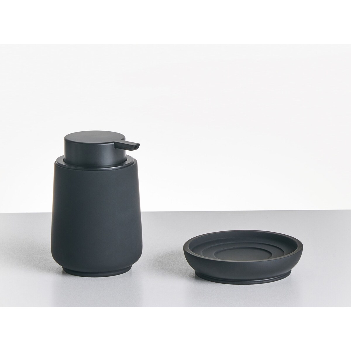 Zestaw akcesoriów łazienkowych 4 elementy SUCHES Czarny