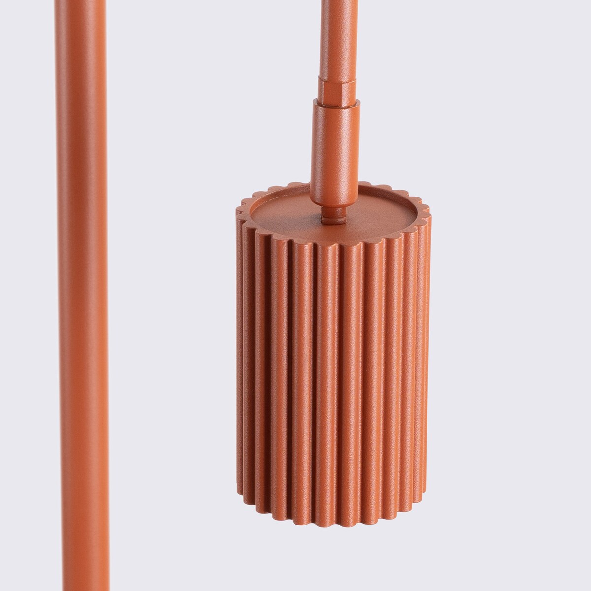 Lampa podłogowa KARBON 1 ochra czerwona