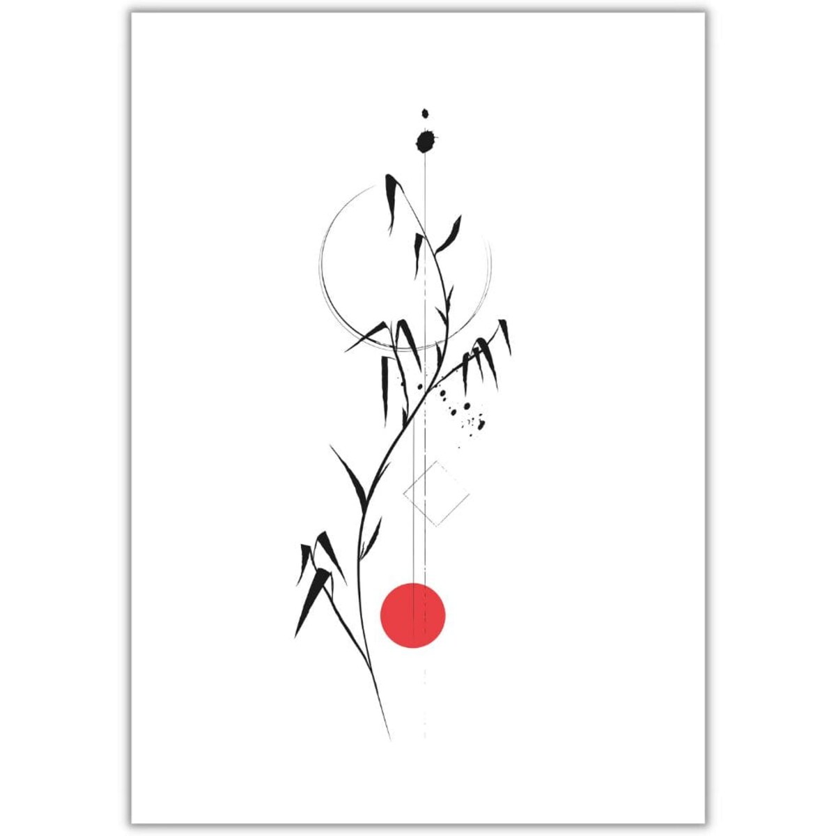 plakat japan abstract 2 21x30 cm