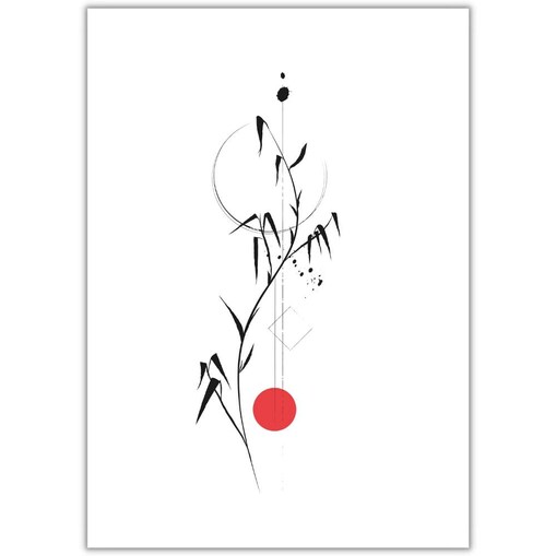 plakat japan abstract 2 21x30 cm