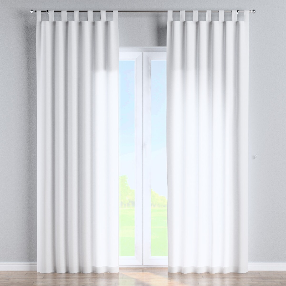 Zasłona na szelkach 1 szt. 130x245 biały