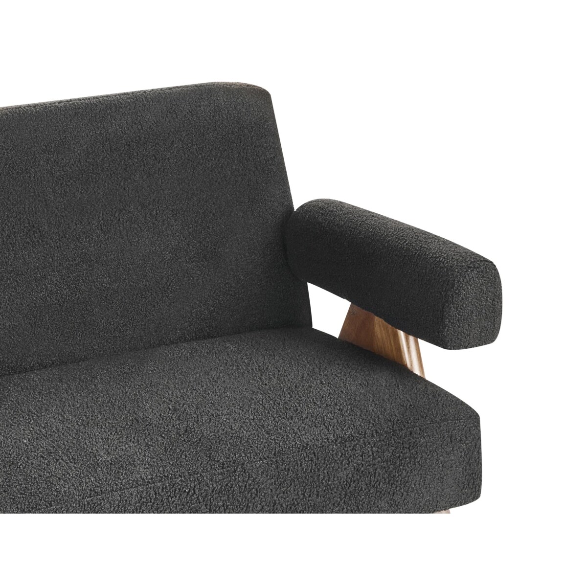 Sofa TAMRE Boucle Czarny dla 2 osób