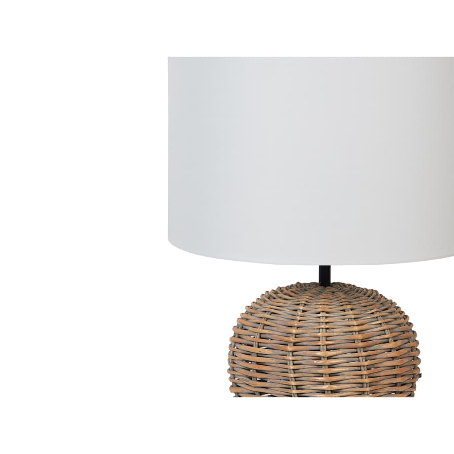 Lampa stołowa rattanowa jasna FURELOS