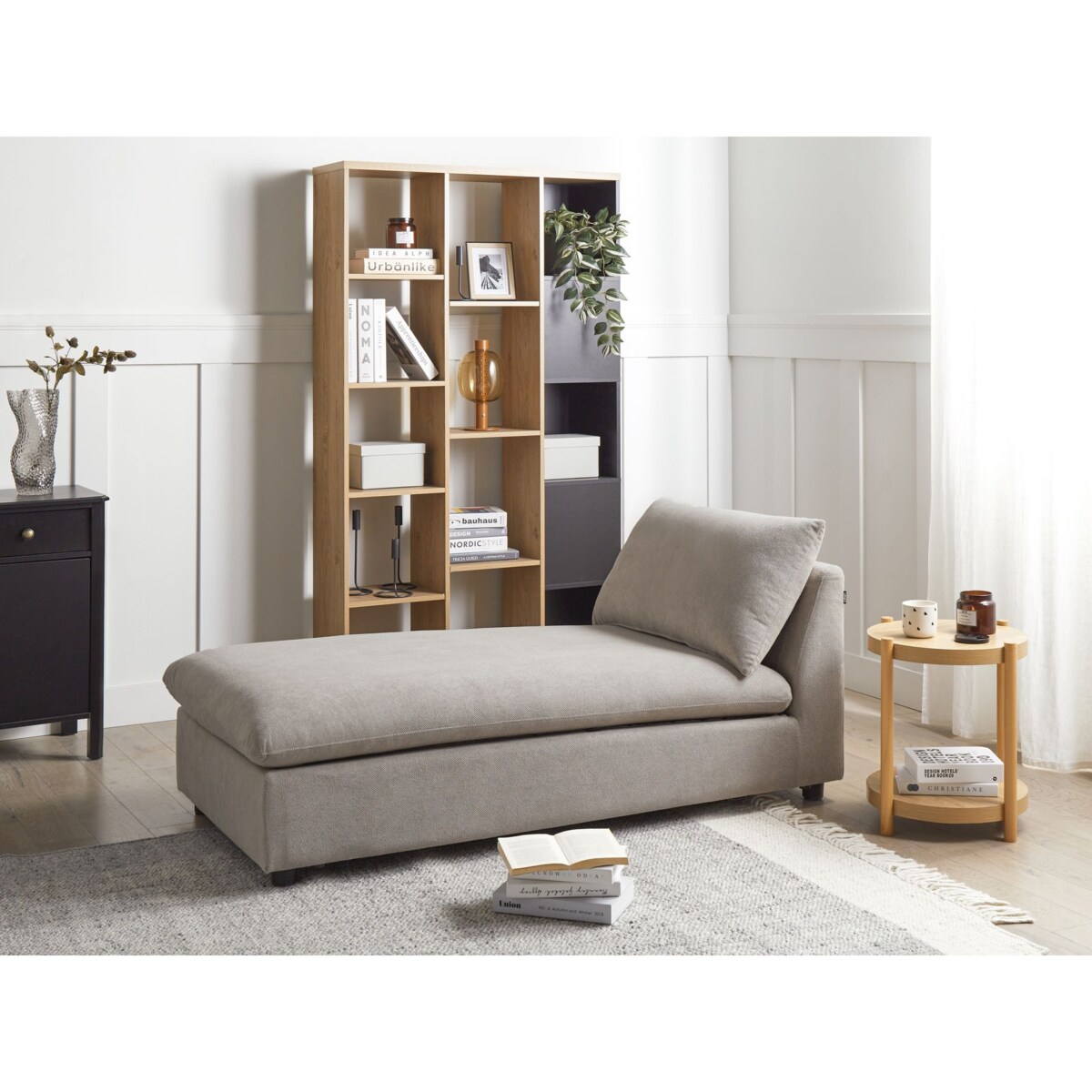 Szezlong beżowoszary VIZILLE