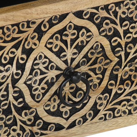 vidaXL Szafka nocna, 40x33x46 cm, lite drewno mango