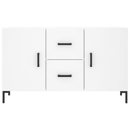 vidaXL Komoda, biała, 100x36x60 cm, materiał drewnopochodny