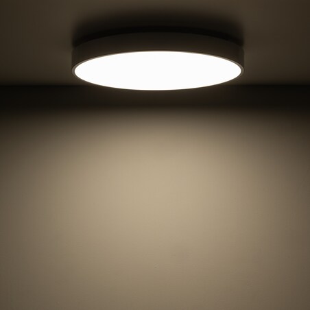 Lampa Sufitowa Łazienkowa Tk Lighting Velis Chrome Plafon Led 30W Ip54 Zmienna Barwa, Ściemniany