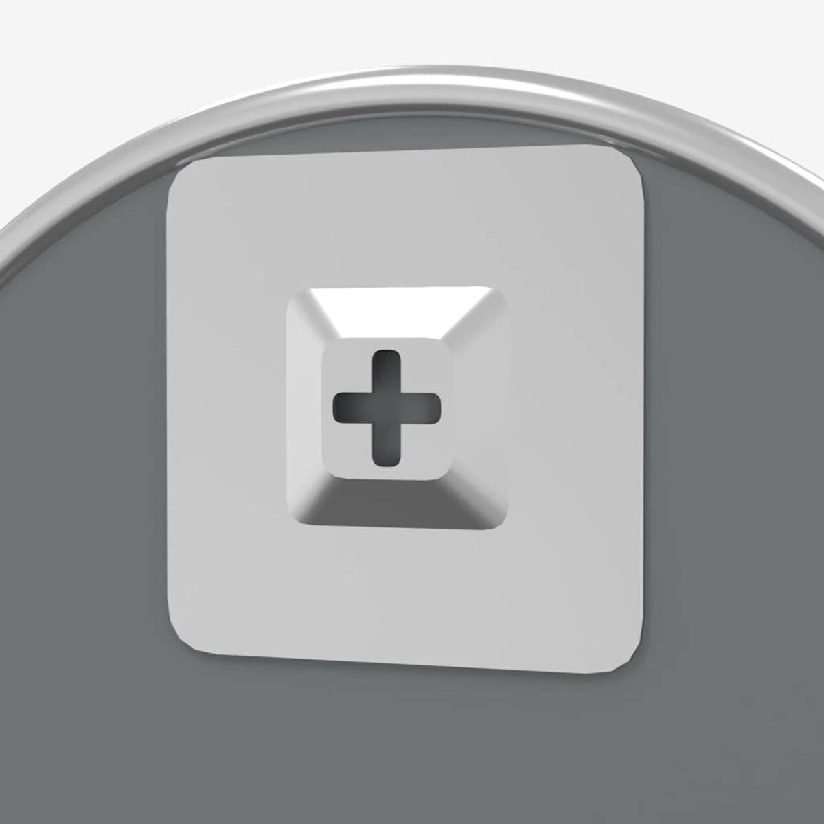 vidaXL Lustro ścienne, srebrne, Ø 60 cm, okrągłe