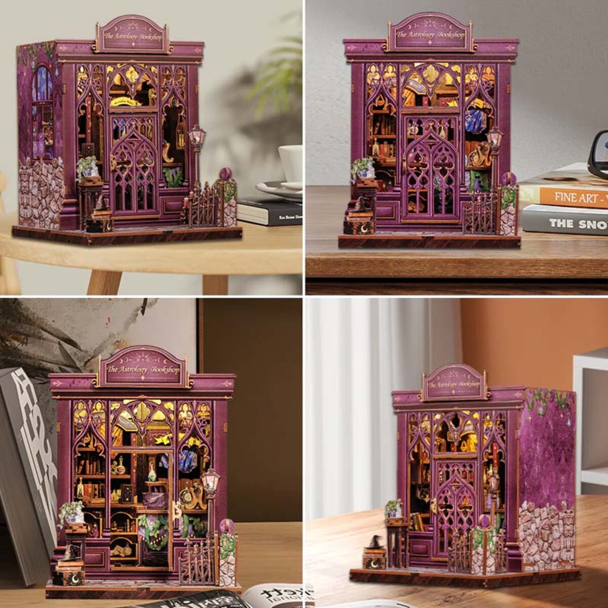 Miniaturowy domek mini Book Nook - Astrologia szczęścia- CuteBee