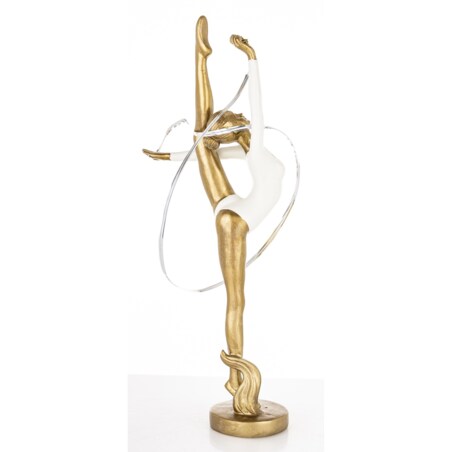 Dekoracja - gimnastyczka 20,5x14x7 cm GINNASTA z taśmą do ćwiczeń