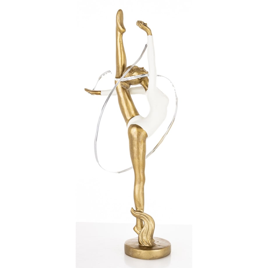 Dekoracja - gimnastyczka 20,5x14x7 cm GINNASTA z taśmą do ćwiczeń