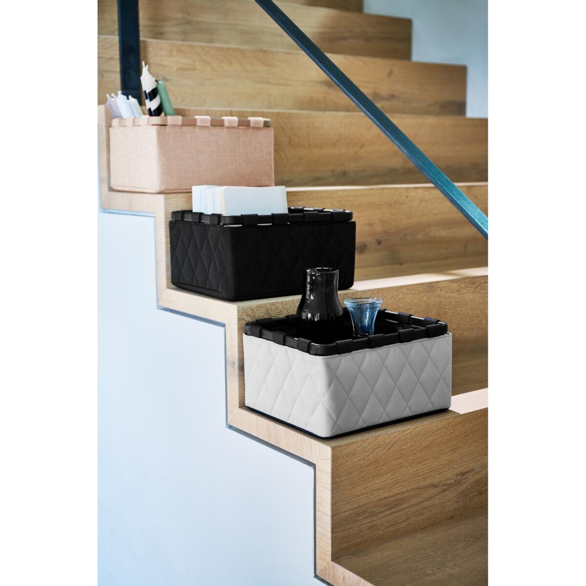 Pudełko FRAMEBOX S, rhombus light grey