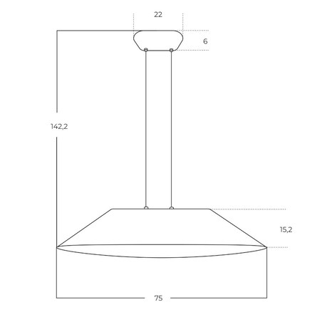 Minimalistyczna lampa wisząca FELMAN AZ5899 Azzardo LED 12W 3000K filc beżowy