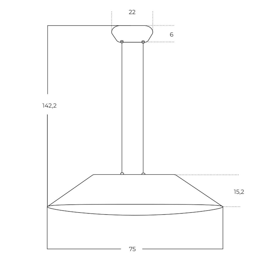 Minimalistyczna lampa wisząca FELMAN AZ5899 Azzardo LED 12W 3000K filc beżowy