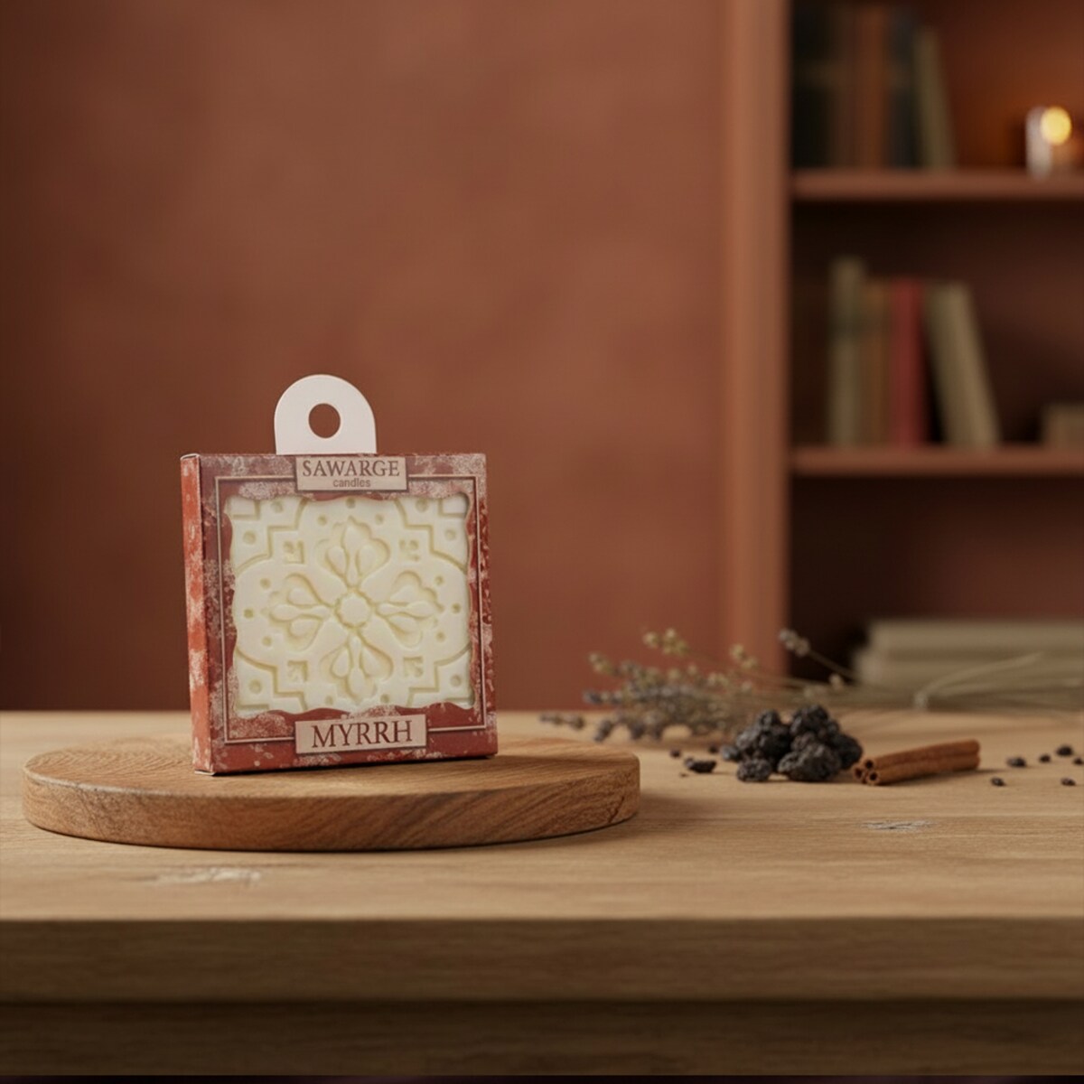 Zapachowa zawieszka do szafy wosk sojowy Myrrh