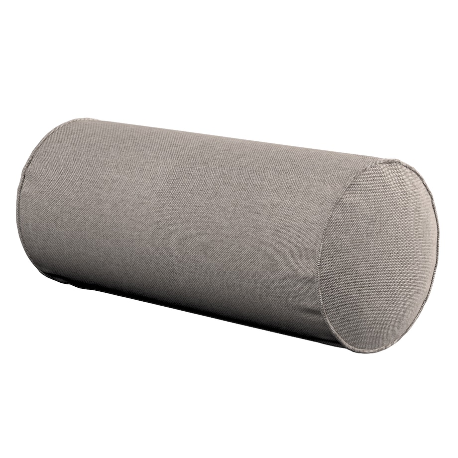 Poduszka wałek prosty, beżowo-szary, Ø16 x 40 cm, Etna