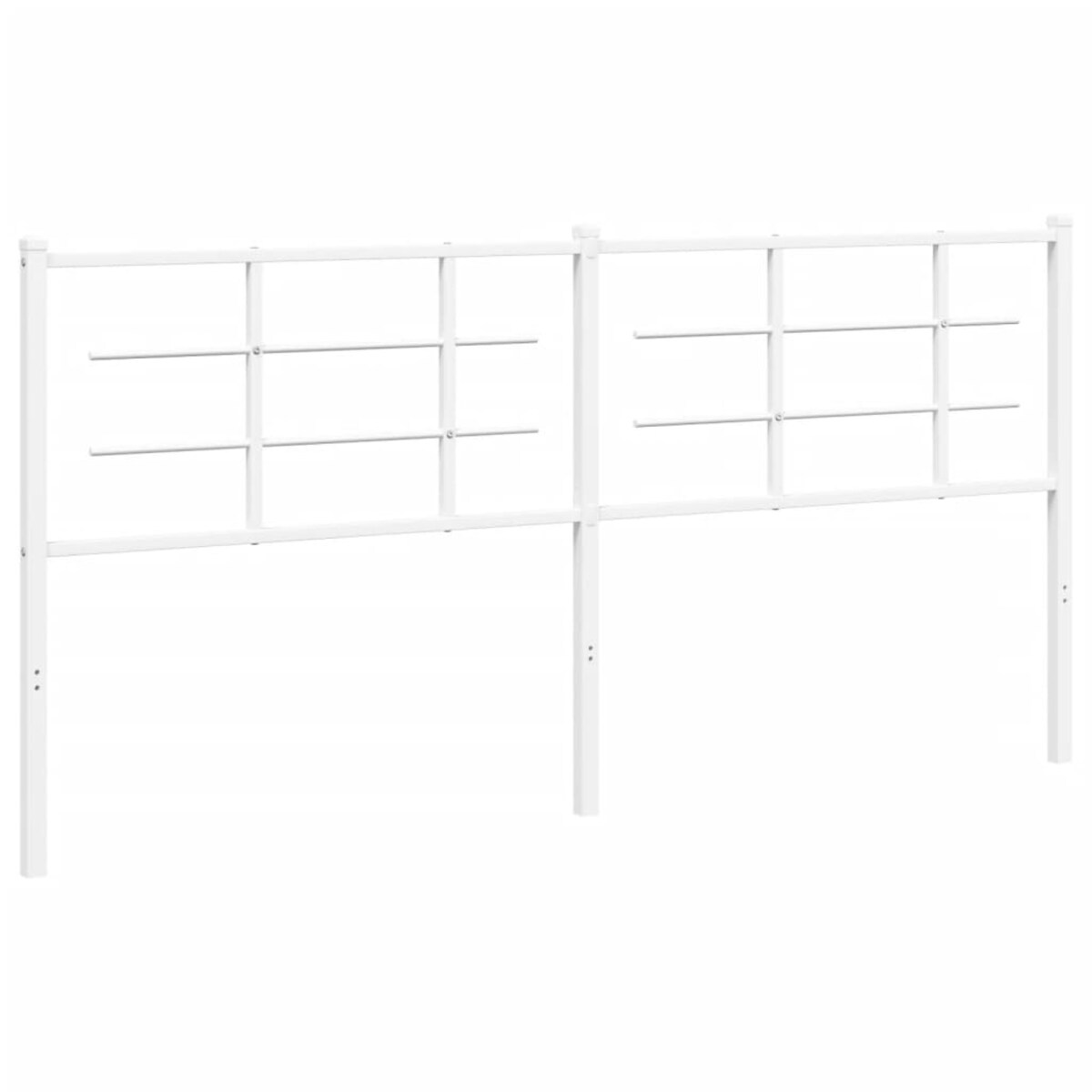 vidaXL Metalowe wezgłowie, białe, 180 cm