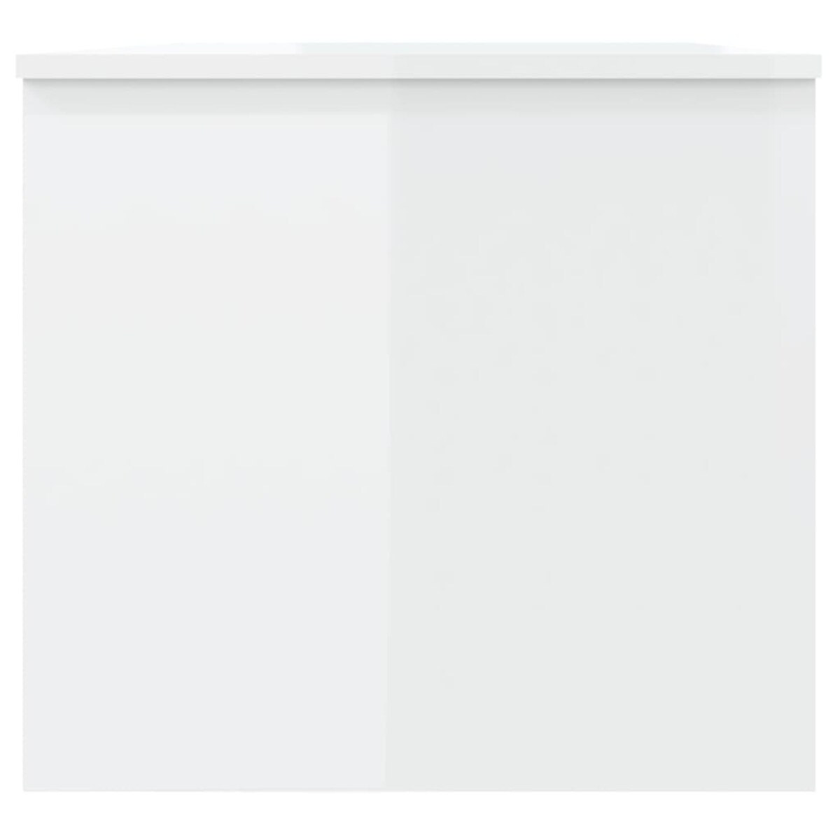 vidaXL Stolik kawowy, biały o wysokim połysku, 102x50,5x46,5 cm