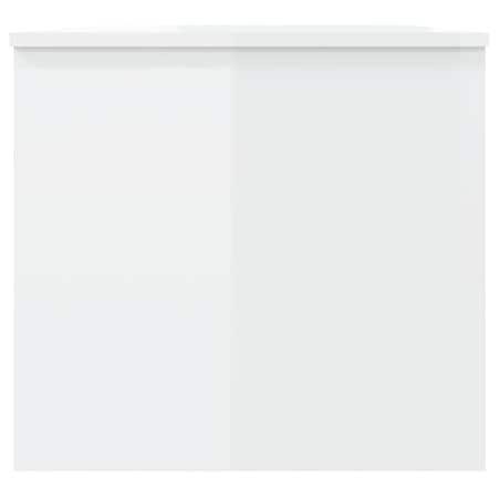 vidaXL Stolik kawowy, biały o wysokim połysku, 102x50,5x46,5 cm