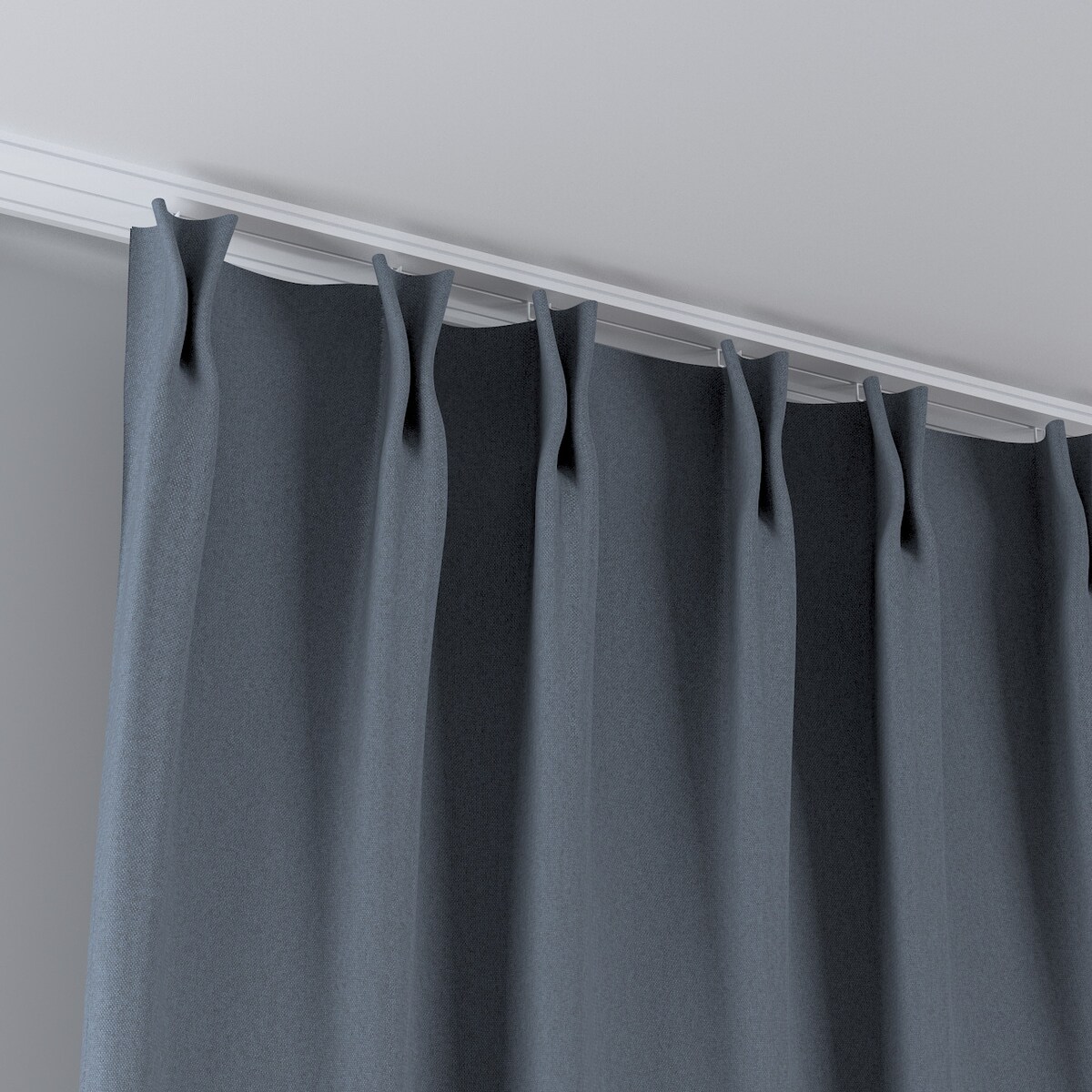 Zasłona na haczykach flex podwójnych 130x245 granatowy