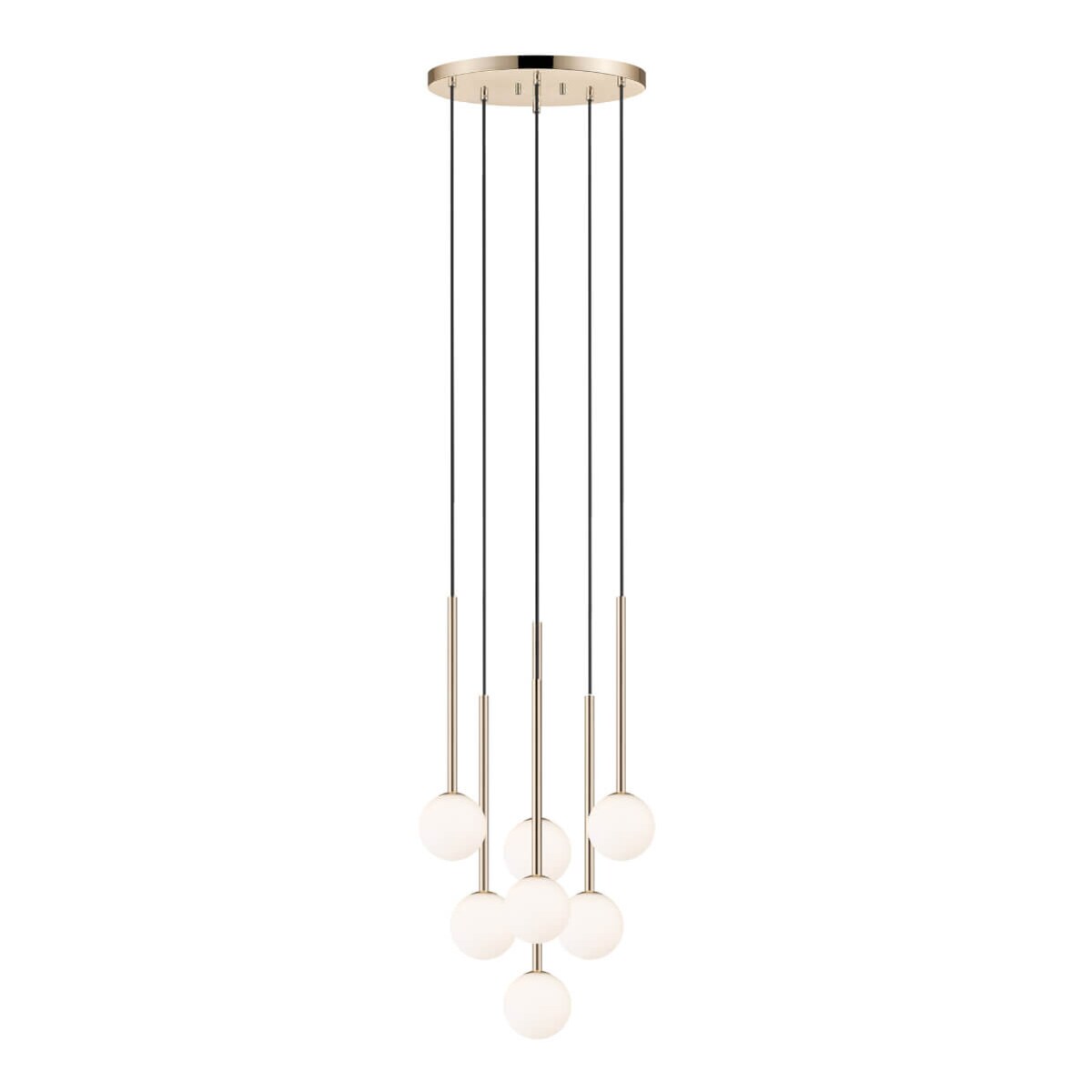 Molekułowa lampa wisząca Arcturus P0574-07F-F7AA Zumaline biały złoty