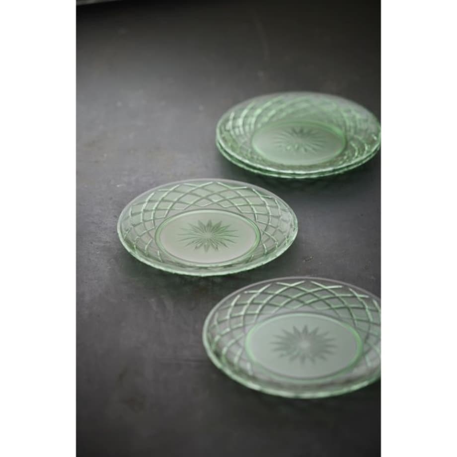 Talerze Sorrento 21 cm 4 sztuki zielone 32010