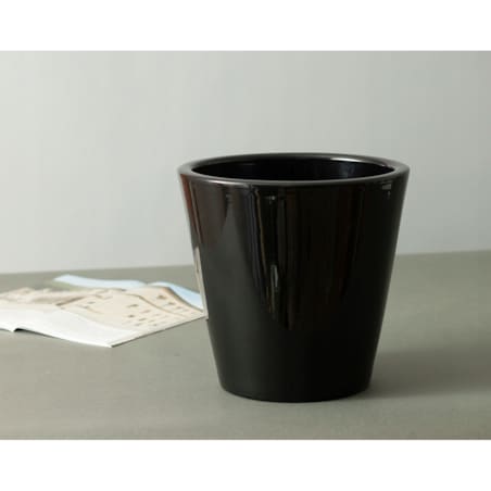 DONICA SOFIA ceramiczna czarny połysk śr. 19cm