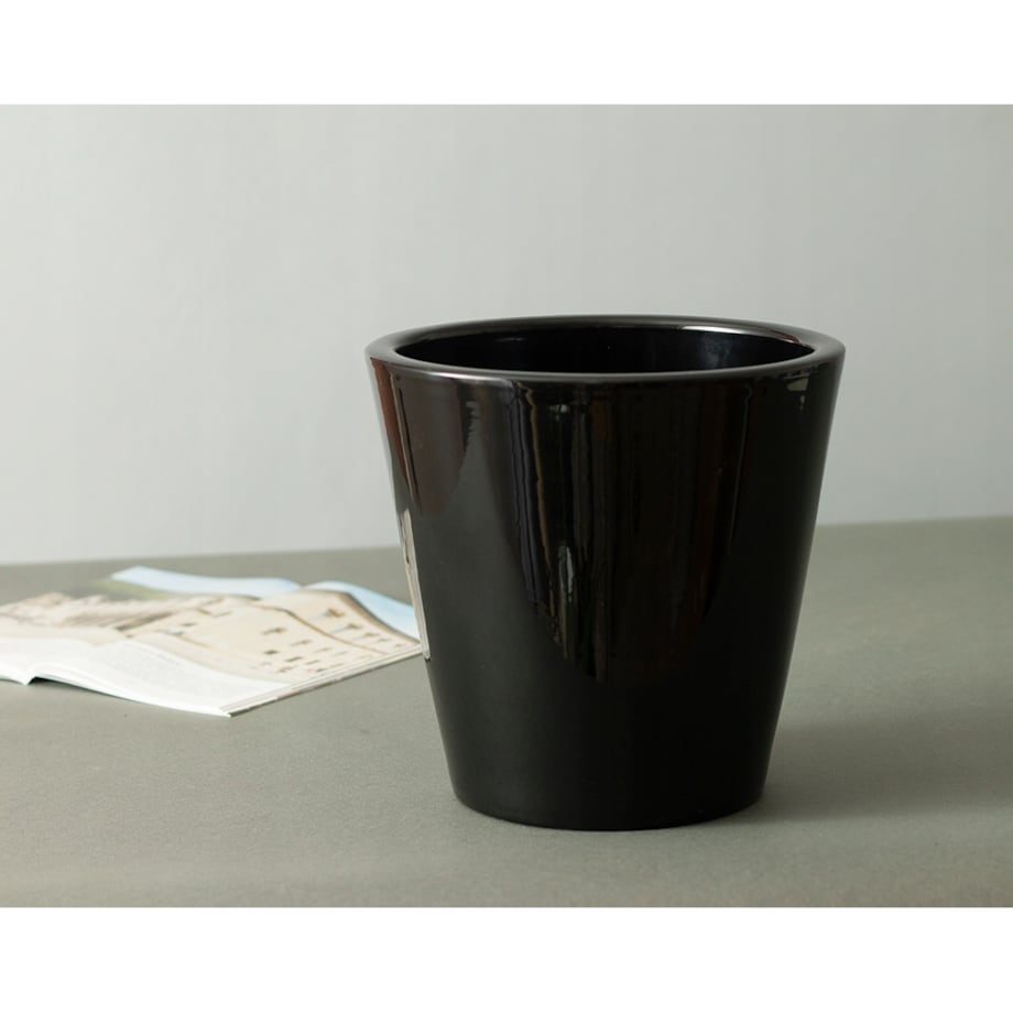 DONICA SOFIA ceramiczna czarny połysk śr. 19cm