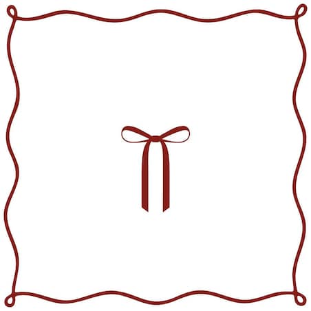 Poduszka świąteczna na krzesło - elegancka kokardka