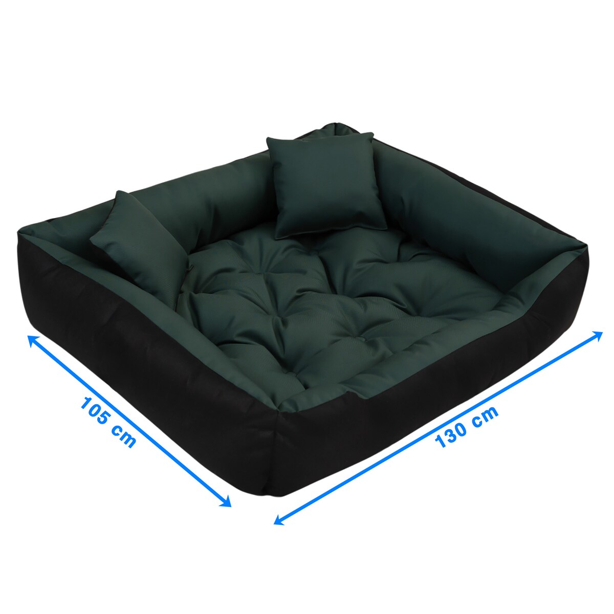 Legowisko Dla Psa Wodoodporne Posłanie Kanapa Sofa 130X105 Cm Zielone