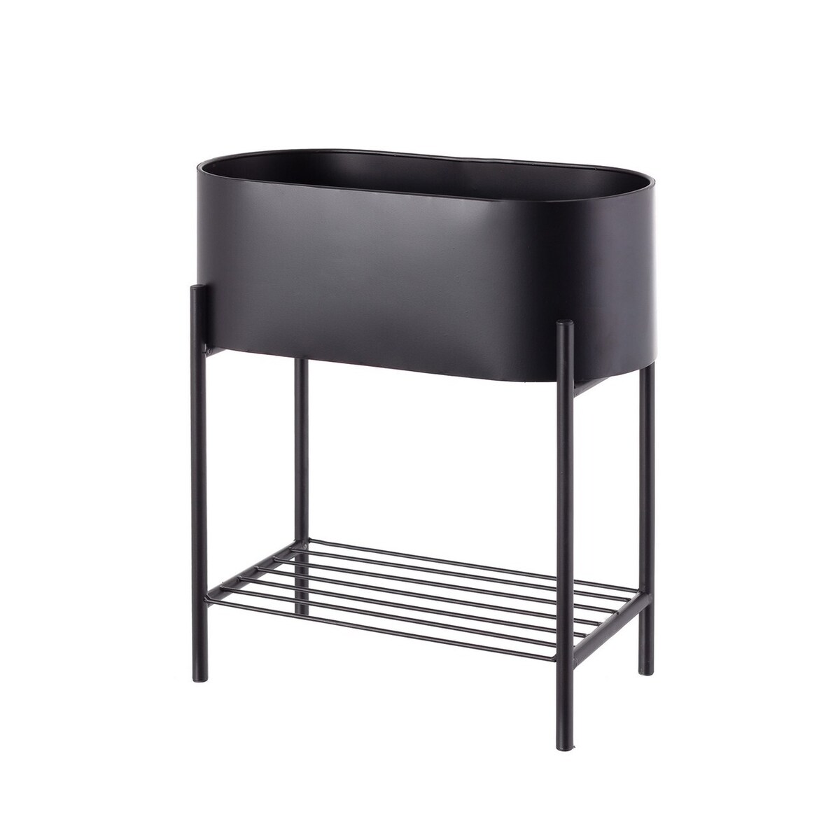 Kwietnik Valery Duo 40x19x45cm black, 40 x 19 x 45 cm