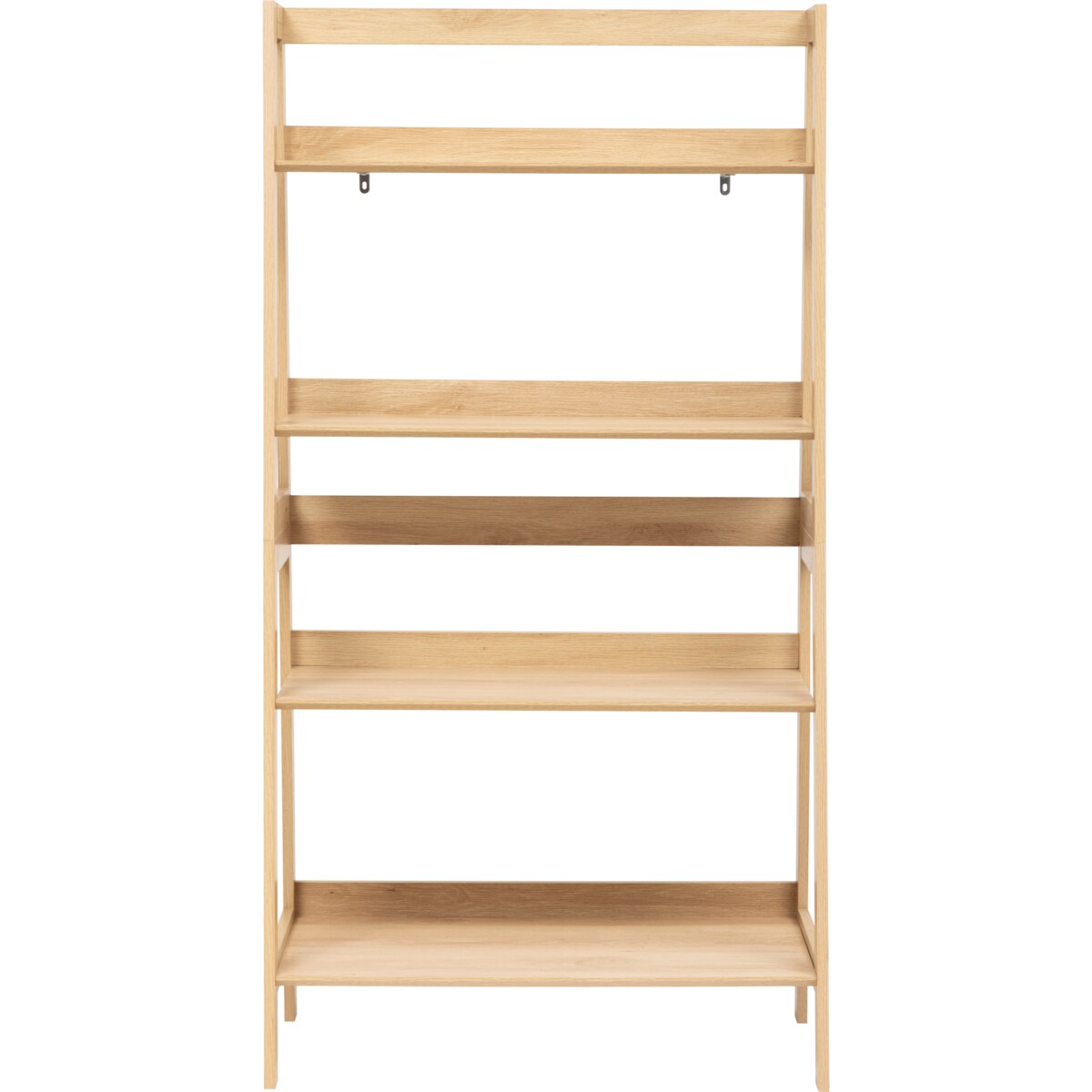 Regał na książki otwarty z 5 półkami ABANA, 76 x 43 x 146 cm