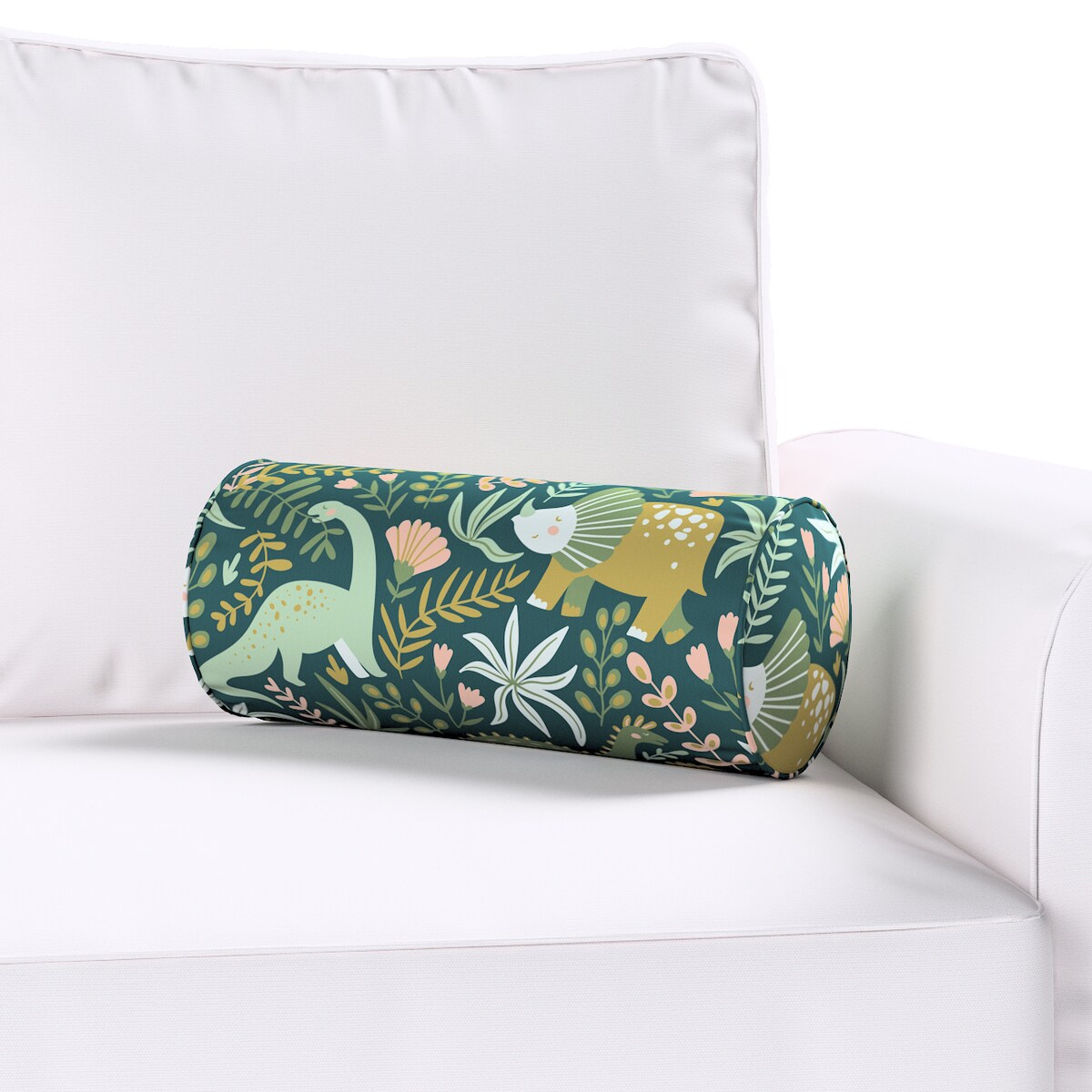 Wałek Ruby, dinozaury na zielonym tle, Ø16 x 40 cm, Magic Collection