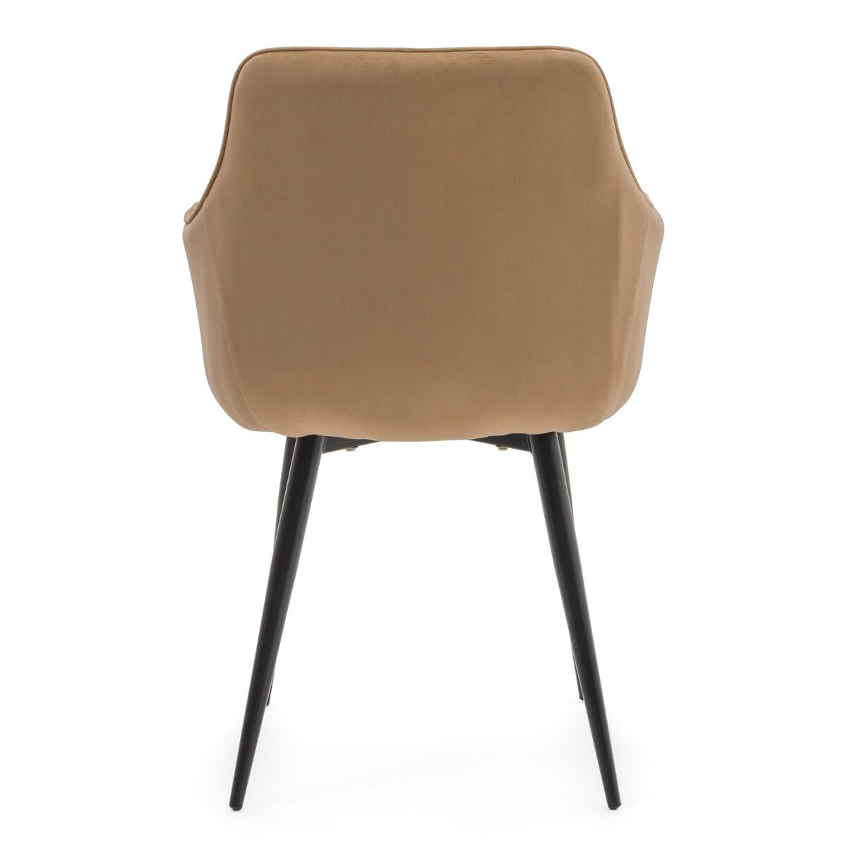 Krzesło tapicerowane welurowe GALLO velvet beżowy