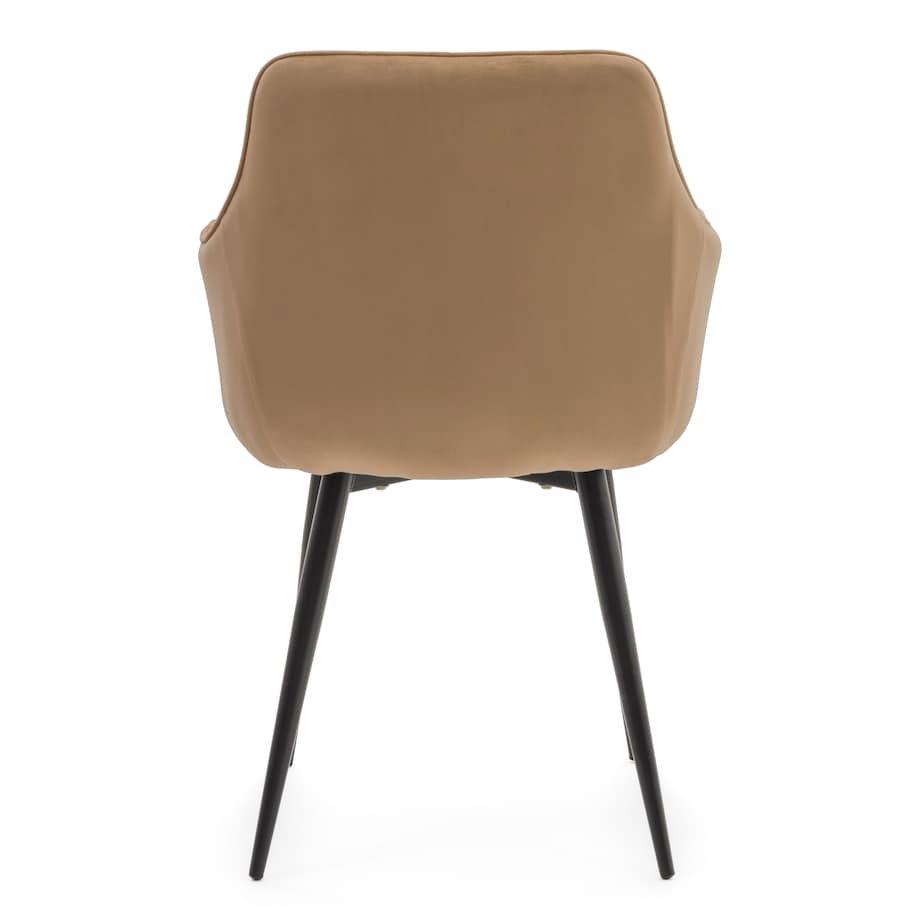 Krzesło tapicerowane welurowe GALLO velvet beżowy