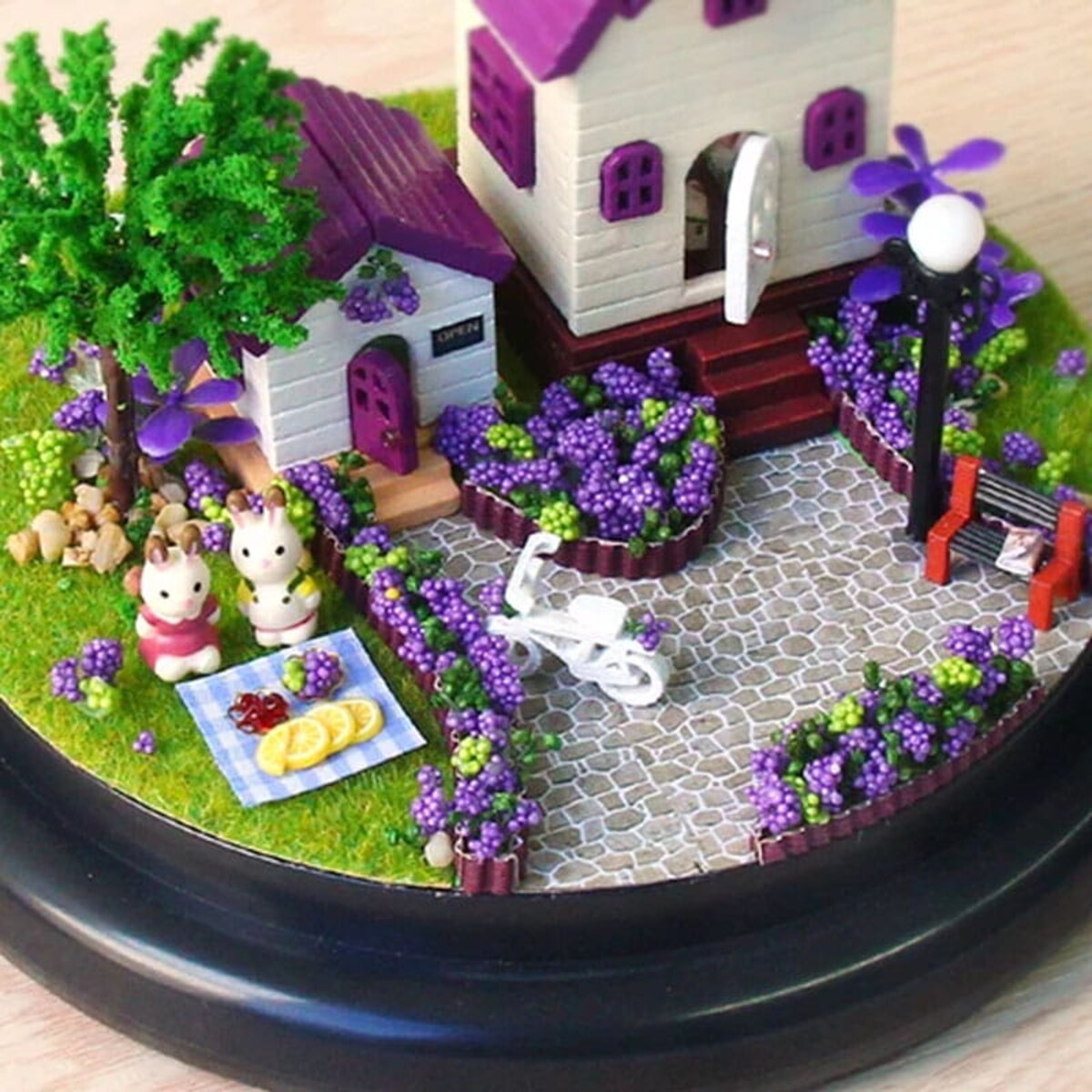 Miniaturowy domek - Lawendowa Prowansja