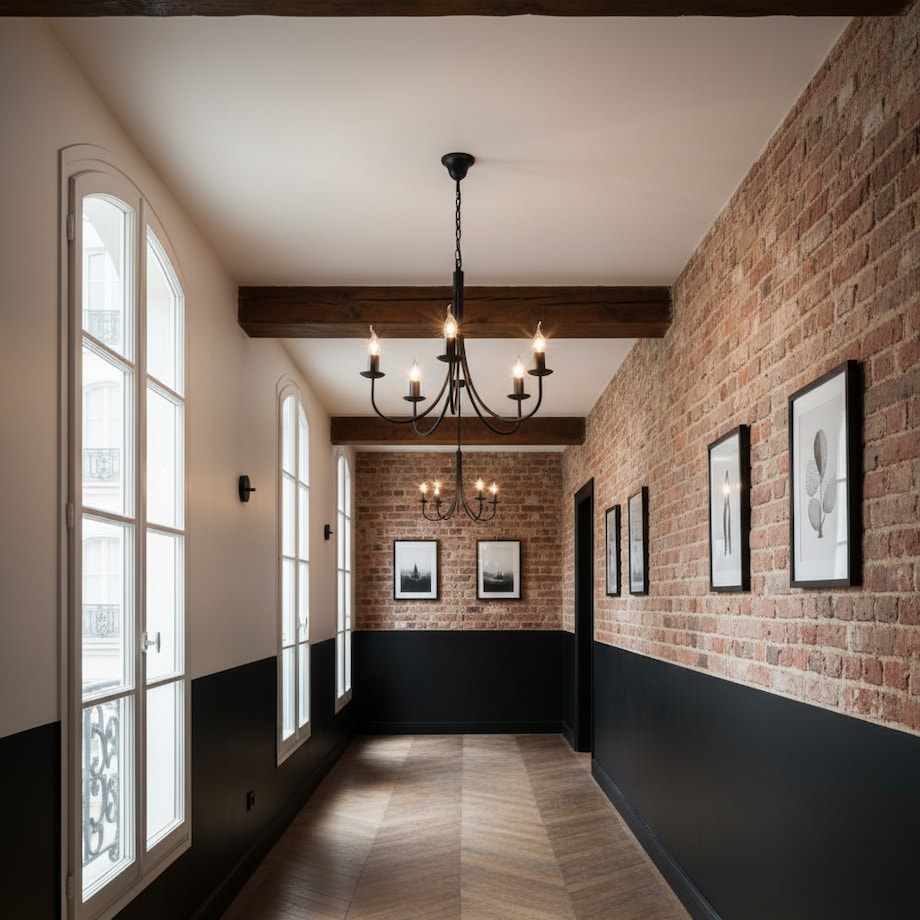 czarna lampa wisząca sufitowa 5 punktowa edylit loft do kuchni