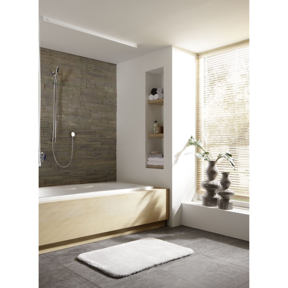 Kleine Wolke Zwijana roleta łazienkowa biała 128x240 cm