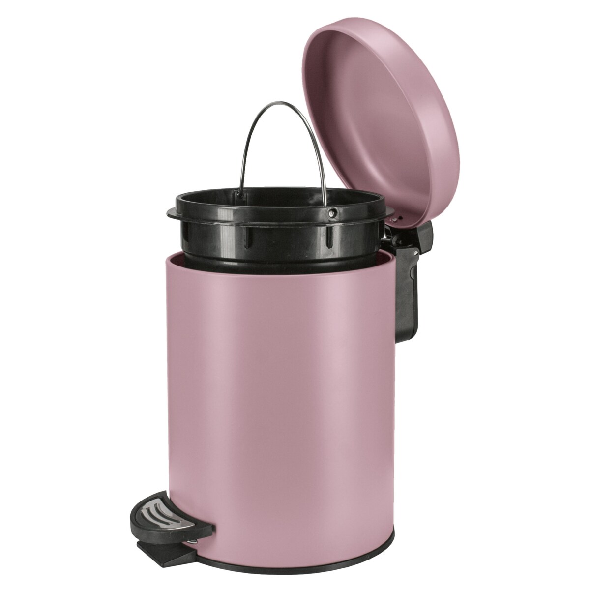 Kleine Wolke One Kosz łazienkowy 3L, metal pastelowy róż, matowy