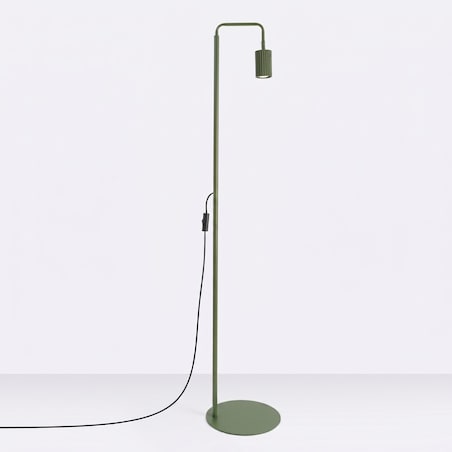 Lampa podłogowa KARBON 1 zielona oliwka