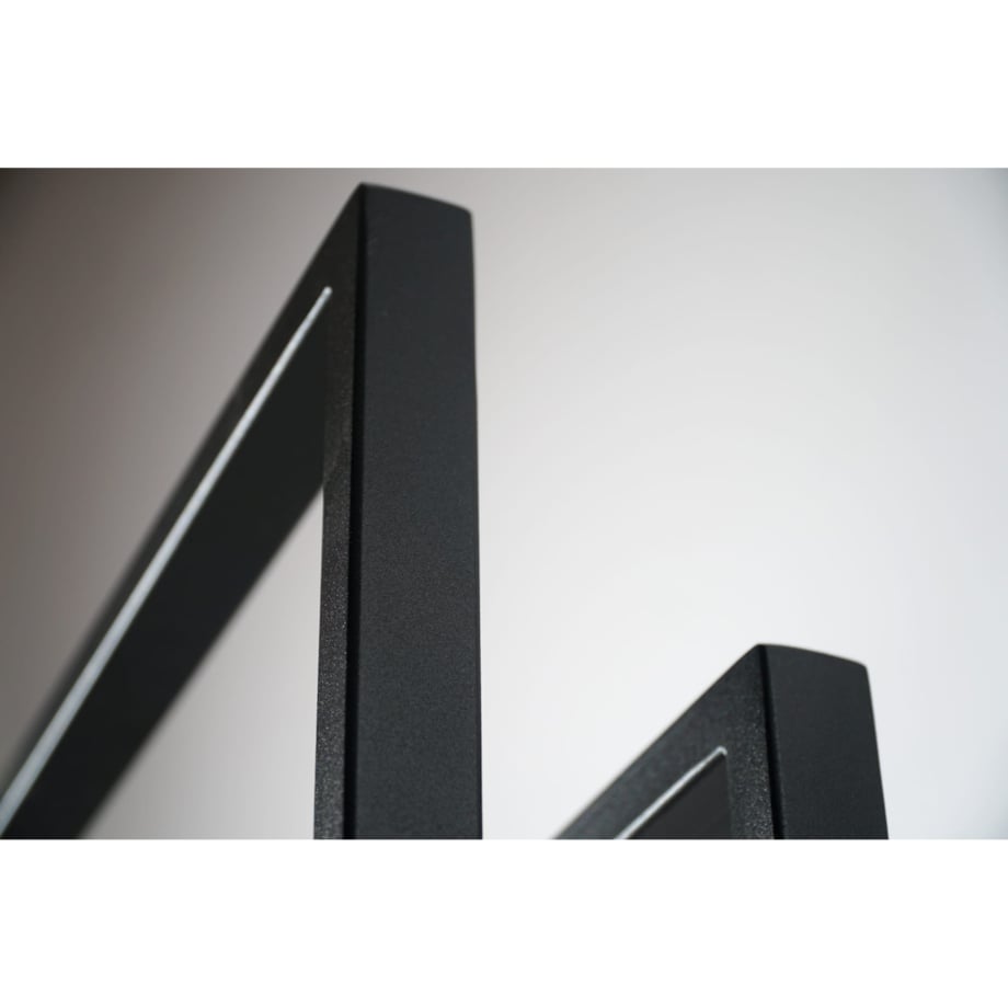 Stojak wieszak na ręczniki LOFT czarny do łazienki