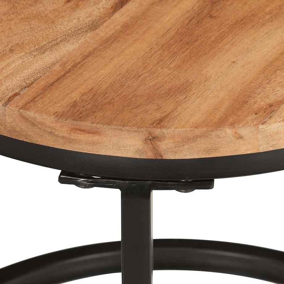 vidaXL Stoliki wsuwane pod siebie, 3 szt., lite drewno akacjowe