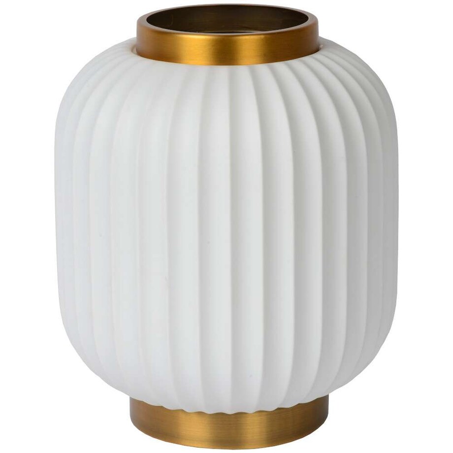 Stołowa LAMPA stojąca GOSSE 13535/24/31 Lucide plisowana LAMPKA porcelanowa biała