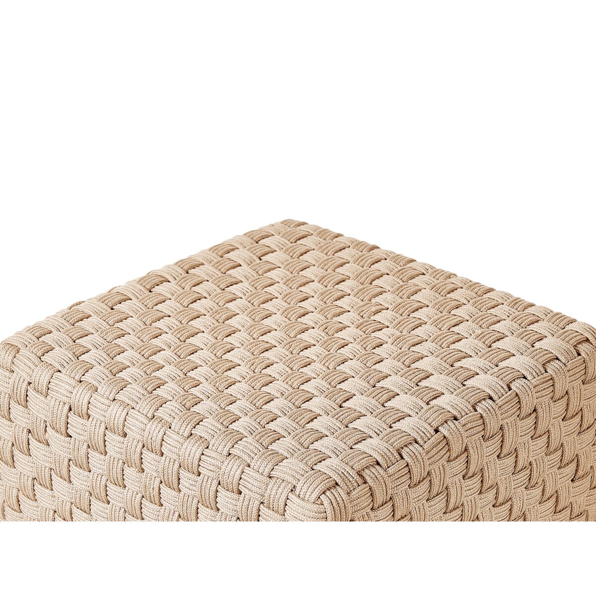 Puf ogrodowy 50 x 50 x 35 cm jasnobeżowy NALLI