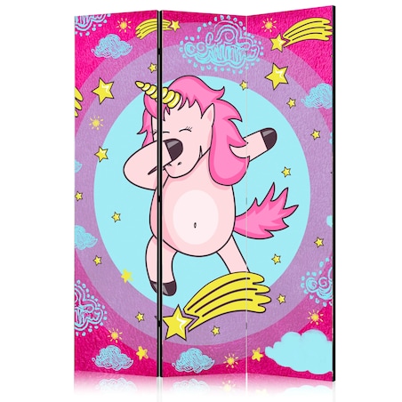 Parawan jednostronny Dla dzieci 135x172 cm 3-częściowy szary