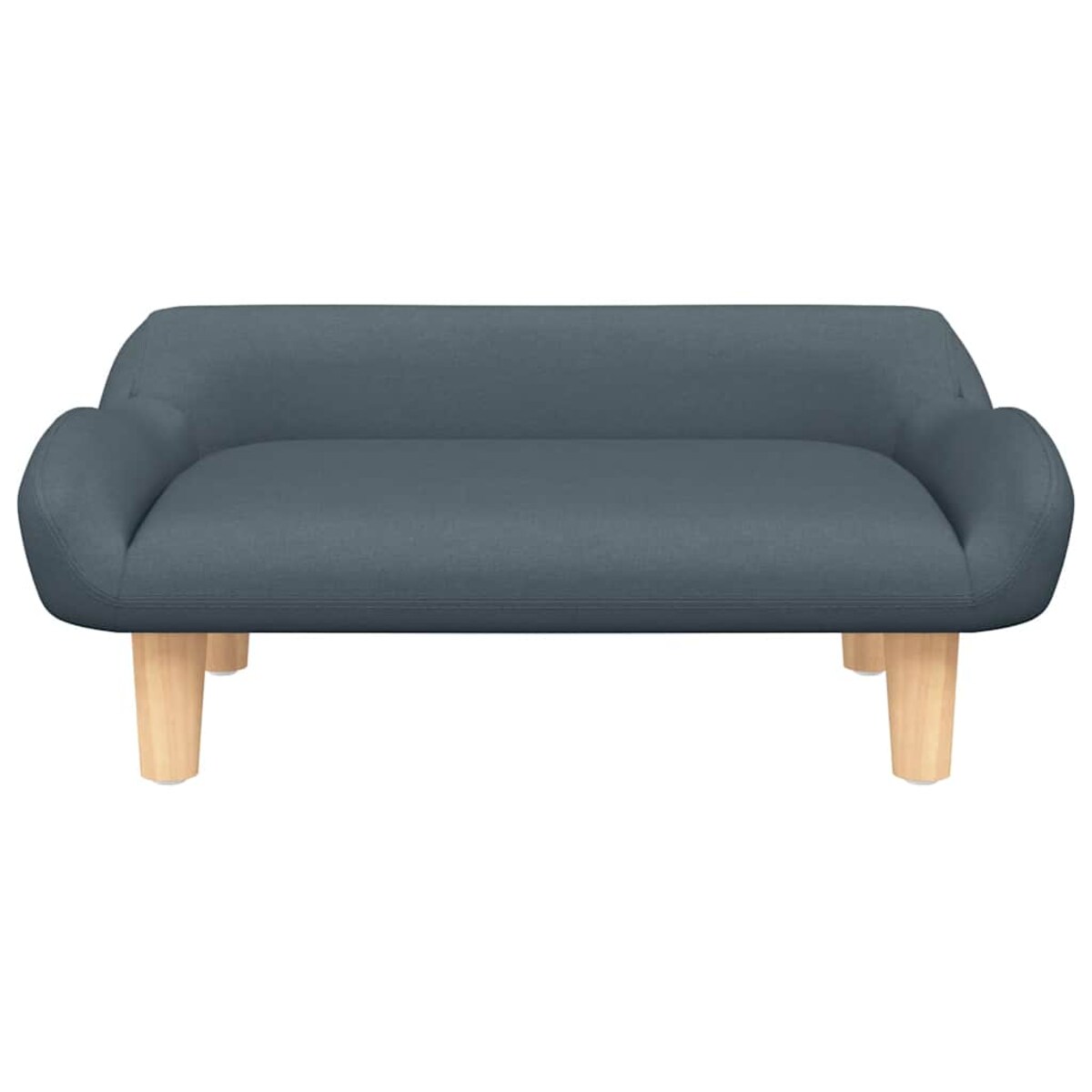 vidaXL Sofa dla dzieci, ciemnoszara, 70x40x24 cm, obita tkaniną