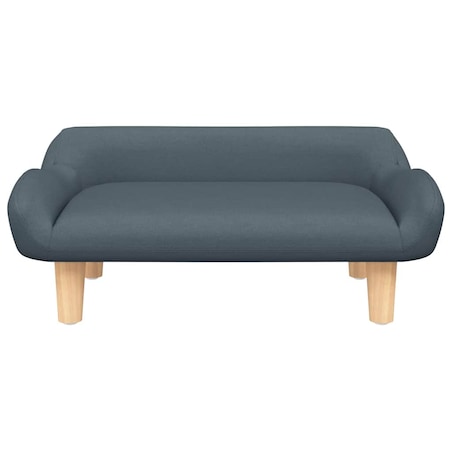 vidaXL Sofa dla dzieci, ciemnoszara, 70x40x24 cm, obita tkaniną
