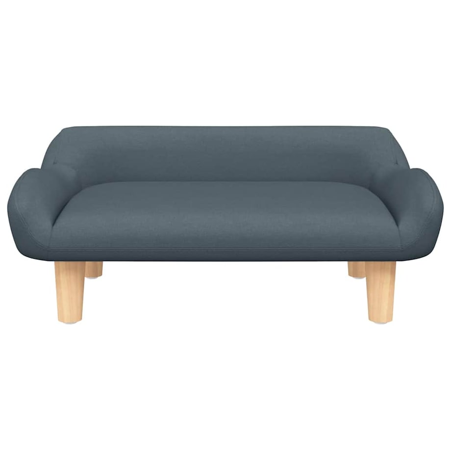 vidaXL Sofa dla dzieci, ciemnoszara, 70x40x24 cm, obita tkaniną