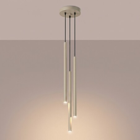 Lampa wisząca PASTELO 3P taupe